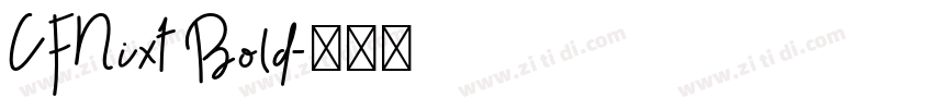 CFNixt Bold字体转换